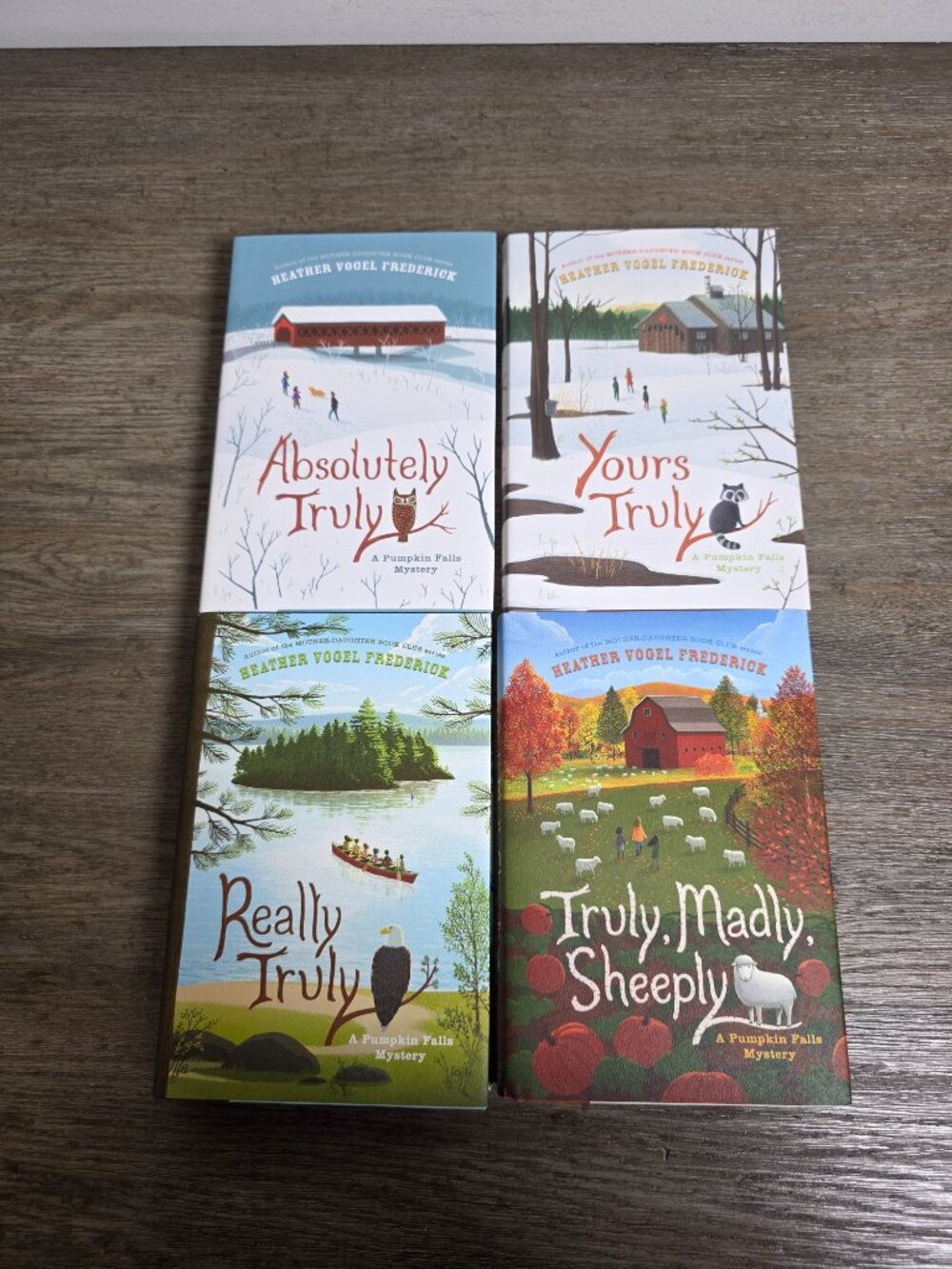 Pumpkin Falls Mystery Series by Heather Vogel Frederik 4 Book Series Slipcover